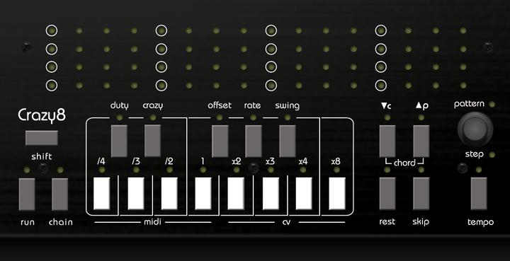 Produktbild Twisted Electrons Crazy 8 Step Sequencer