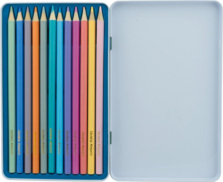 Actual product image Topp Colorful Moments Design Box with Crayons - Pastel Dreams (Multinational, 12 x)