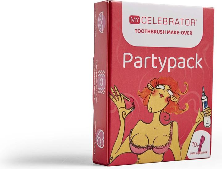 Actual product image Celebrator My ZahnbürstenMakeover Zehnteiliges PartyPack Rosa