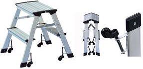 Actual product image Wedo Stepladder with castors, aluminium (Stepladder, 50 cm)