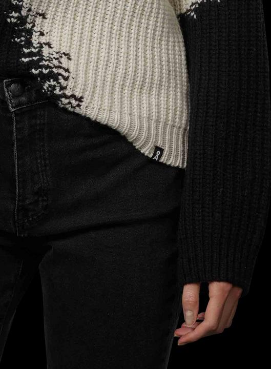 Image du produit Armedangels Long Sleeve Miyaar Pullover Round Neck Black/Oat (L)