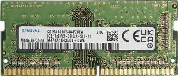 Actual product image Samsung M471A1K43EB1-CWE (1 x 8GB, 3200 MHz, DDR4-RAM, SO-DIMM)