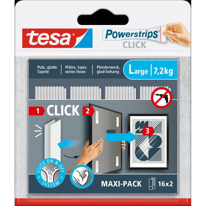 Produktbild tesa Powerstrips Klett-Klebepads (7.20 kg)