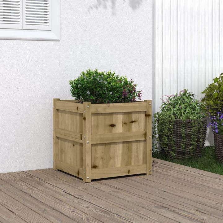Actual product image VidaXL Planter 50x50x50 cm pine wood
