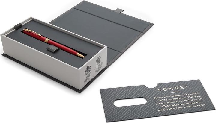 Actual product image Parker Pen Sonnet (Red, Gold, 1 x)