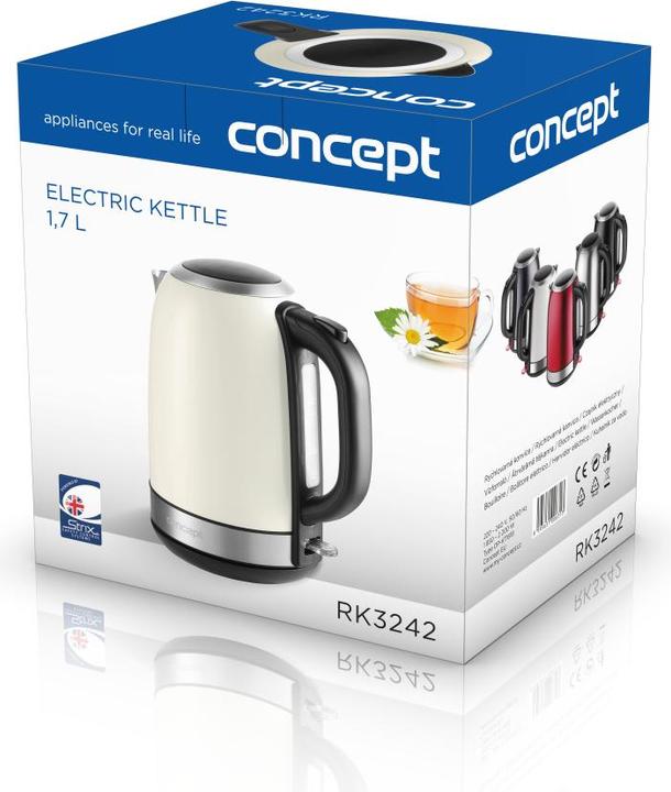Immagine prodotto Concept RK3242 bollitore elettrico Crema (1.70 l)