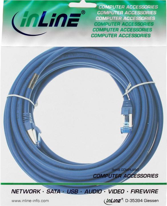 Produktbild InLine Patchkabel (S/FTP, CAT6a, 15 m)