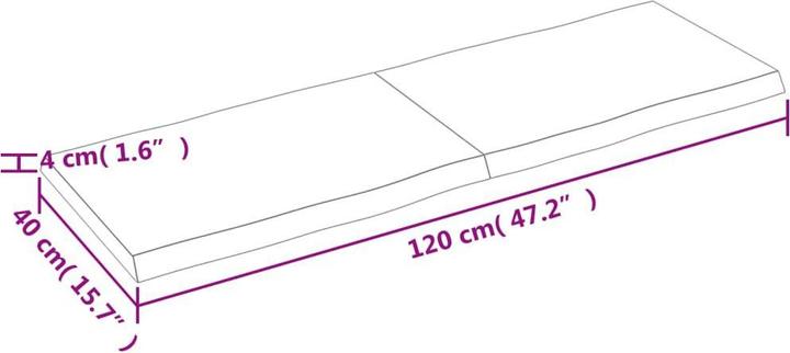 Image du produit VidaXL Nili (120 x 40 x 4 cm)