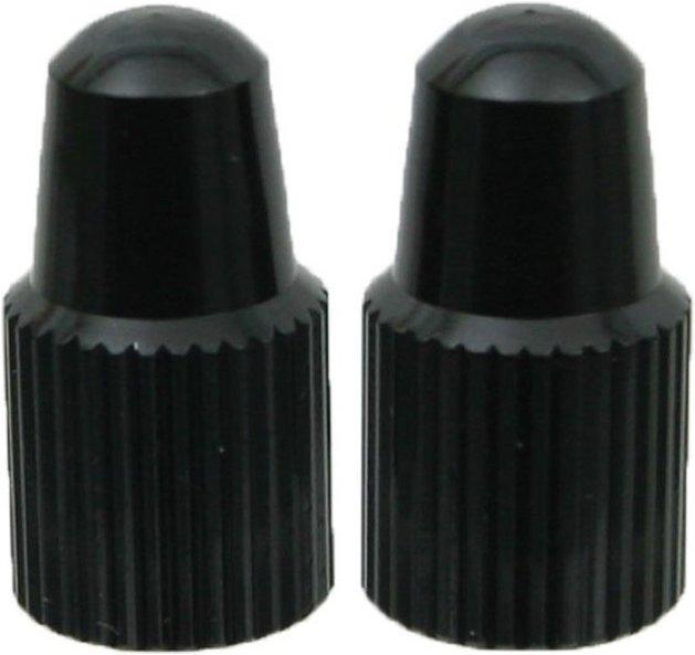 Actual product image Yokozuna Colored aluminum valve caps (Black)