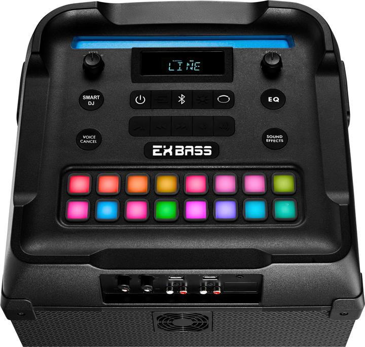 Produktbild Medion LIFE® X61200 Partylautsprecher, Bluetooth®-Soundsystem, LED-Frontpanel mit spektakulärer & mehrfarbi (Netzbetrieb)