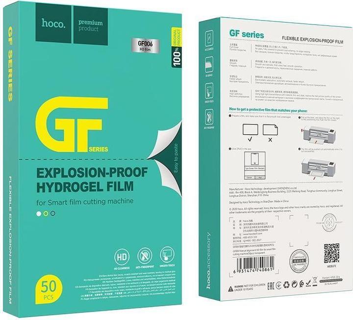 Produktbild Hoco G006 HD PHONE HYDROGEL KLARFOLIE 50 ST (50 Stück, Universal)