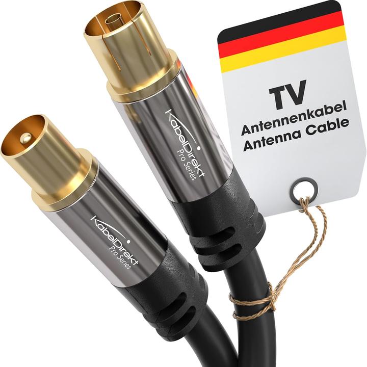 Produktbild KabelDirekt 4K TV Antennenkabel für digitales & analoges Fernsehen (Antennenkabel)