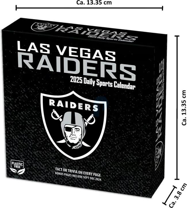 Productafbeelding NFL - Las Vegas Raiders - Bokskalender 2025 (Spaans, Italiaans, Engels, Duits, Frans)