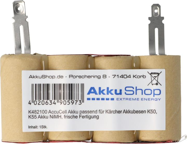 Actual product image AccuCell Battery for Kärcher battery broom K50, K55