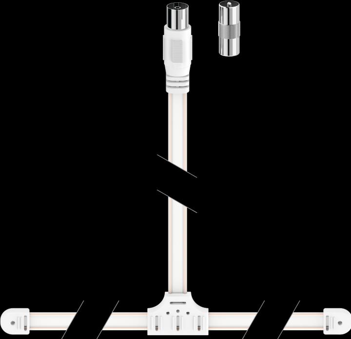 Image du produit Hama Antenne à faisceau (dipôles), coaxiale (Antenne parabolique, UKW / MW / LW)