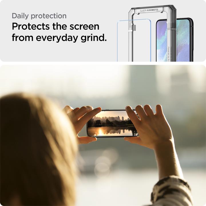 Image du produit Spigen ALM verre.tr Samsung S21 FE 2szt. szkło hartowane AGL03088 (2 pièce(s), Samsung Galaxy S21 FE)