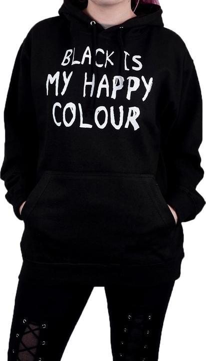 Produktbild Grindstore Black Is My Happy Colour Kapuzenpullover (XXL)