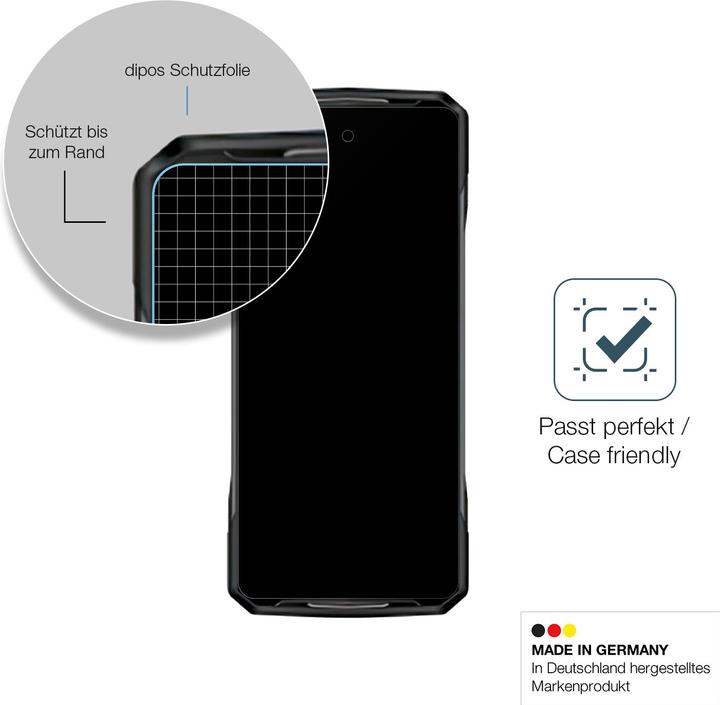 Actual product image Dipos Anti-Shock Screen Protector Matte (1 Piece, Doogee V)
