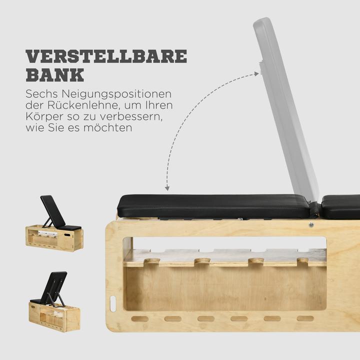 Produktbild Homcom Hantelbank mit Hantelablage