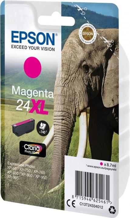 Actual product image Epson 24XL Claria Photo HD (M)