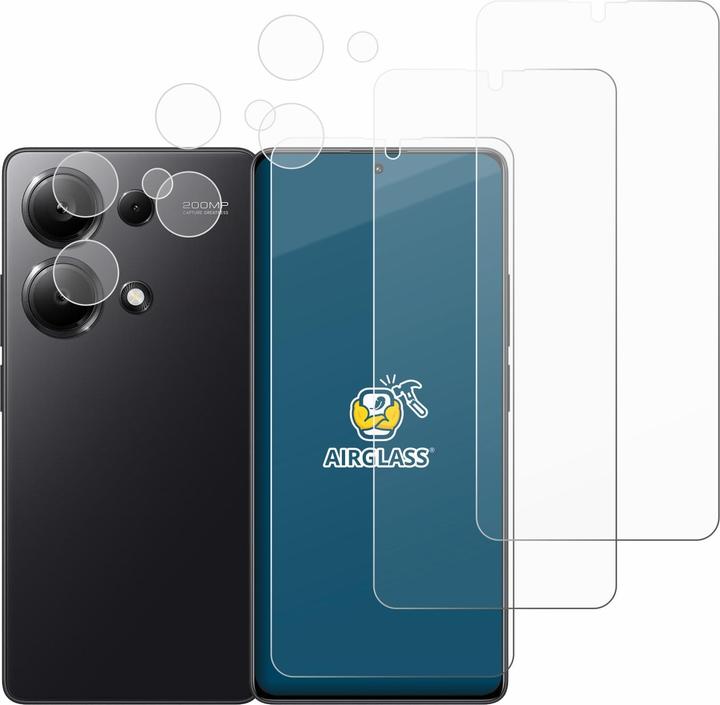 Image du produit BROTECT Film de vitre blindée AirGlass (6 pièce(s), Xiaomi Redmi Note 13 Pro 4G)