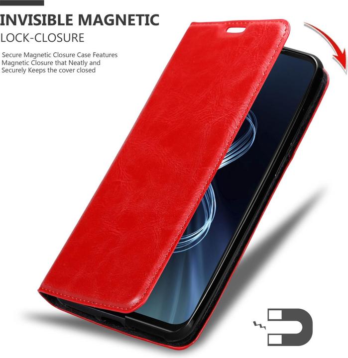 Image du produit Cadorabo Book Invis. Étui magnétique (Asus Zenfone 8)