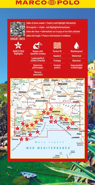 Produktbild Reisekarte Italien 05 Ligurien 1:150.000