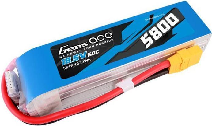 Productafbeelding Gens Ace 5800mAh 60C 18,5V 5S1P Lipo accu met XT90 stekker (18.50 V, 5800 mAh)