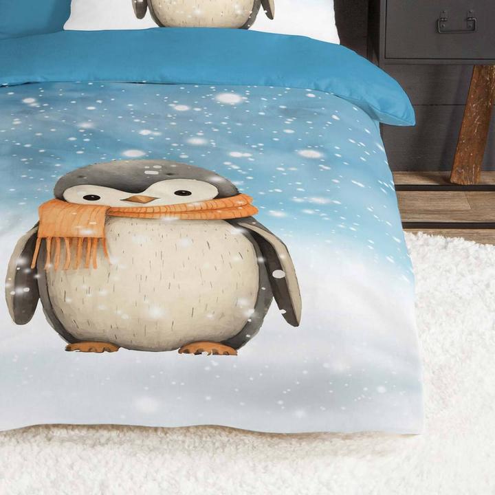 Immagine prodotto Traumschlaf Pinguino (Set di biancheria da letto, 135x200 cm + 80x80 cm)
