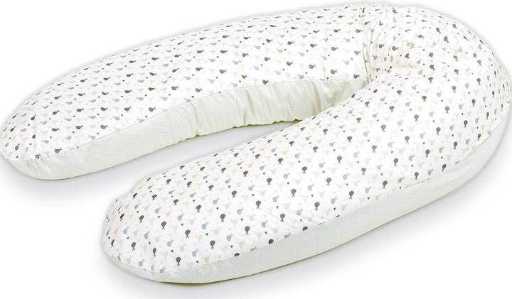 Träumeland Stillkissen Vögelchen grau (190 cm)
