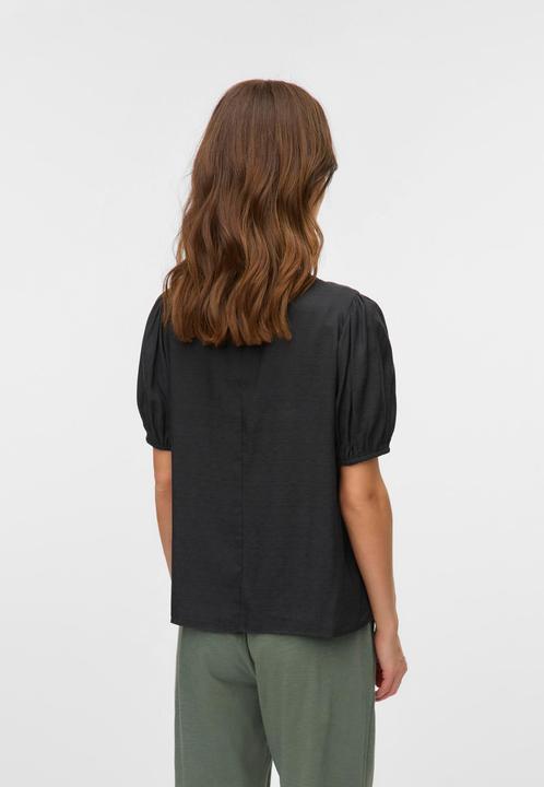 Produktbild Mamalicious Normal geschnitten Rundhals Elastische Bündchen Ballonärmel Top Bluse (M)
