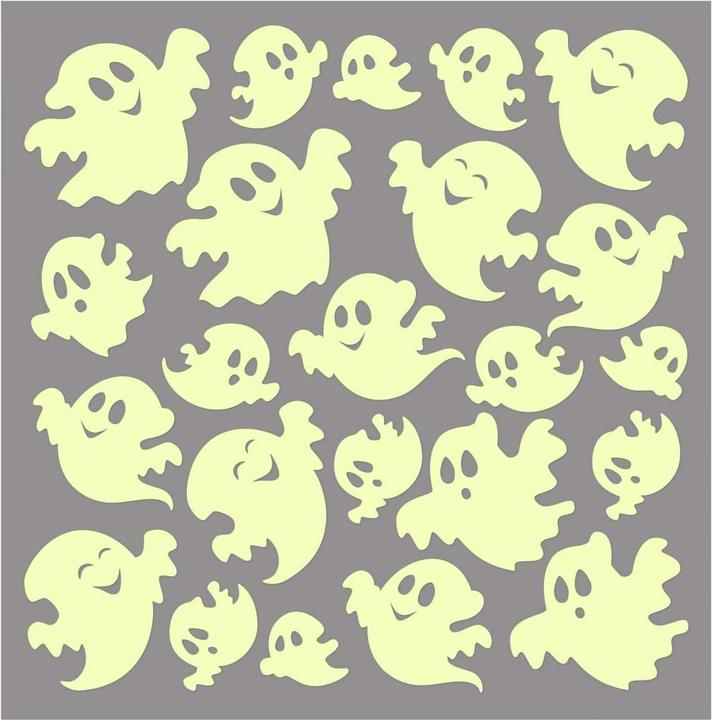 Immagine prodotto Trenddeko Adesivi luminosi Fantasmi divertenti (21 x 21 cm)