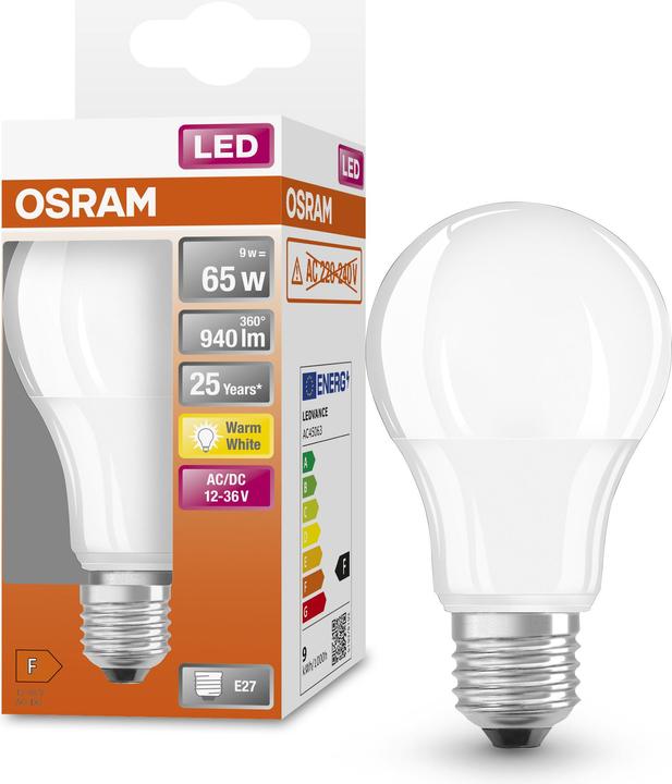 Produktbild Osram LED-Lampe (E27, 9 W, 940 lm, 6 x, F)