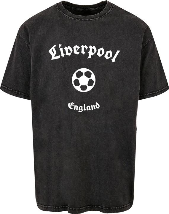 Merchcode Liverpool X Acid Washed Heavy Oversize Tee - 111627 (M)