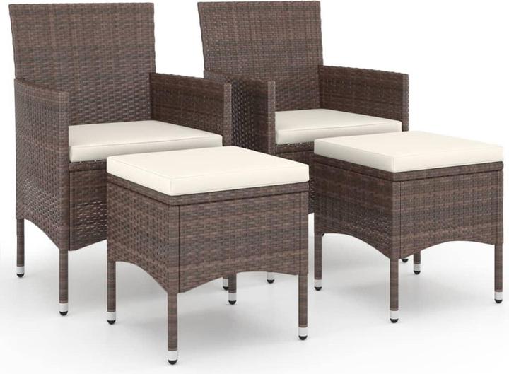 Produktbild VidaXL Gartenstuhl und Hocker