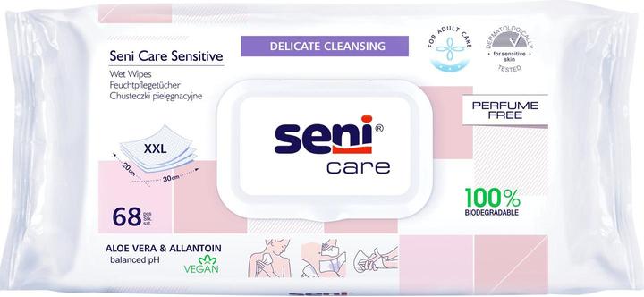 Produktbild Seni Care Feuchttücher sensitiv (68 Stück)