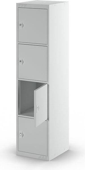Immagine prodotto kaiserkraft Armadio con 4 armadietti individuali (45 cm, 180 cm)