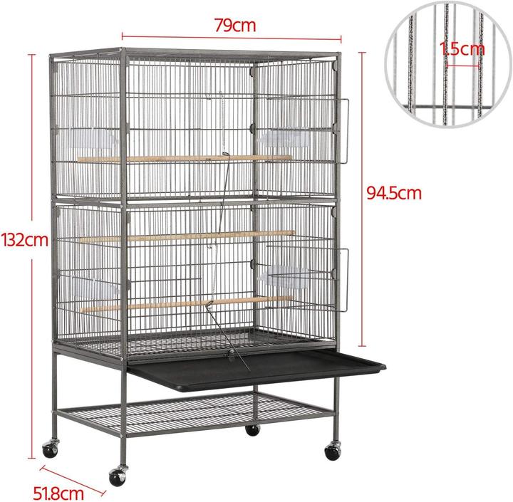 Actual product image Yaheetech Bird Aviary 131cm High