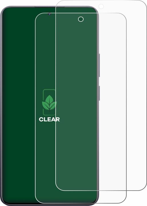 Actual product image ScreenLeaf Protective film sustainable screen protector screen protector film clear transparent (2 Piece, Realme 13 Pro Plus)