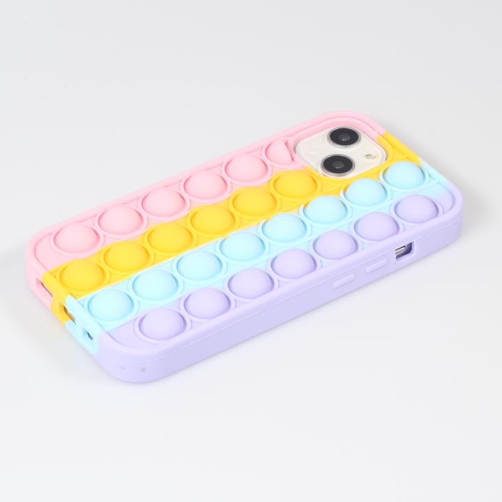 Immagine prodotto PhoneLook Manica in silicone bolle antistress arcobaleno (Apple iPhone 13)