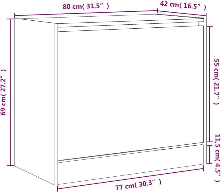 Immagine prodotto VidaXL Jennica (80 x 42 x 69 cm)