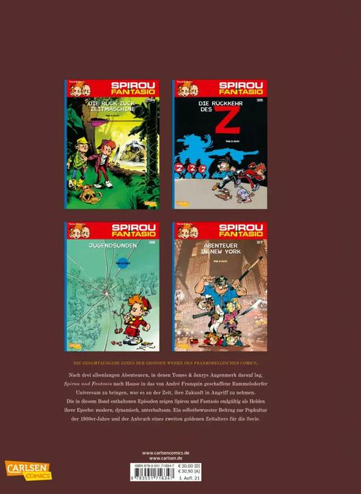 Produktbild Spirou und Fantasio Gesamtausgabe 14: 1984-1987 (Deutsch, Tome, 2021)
