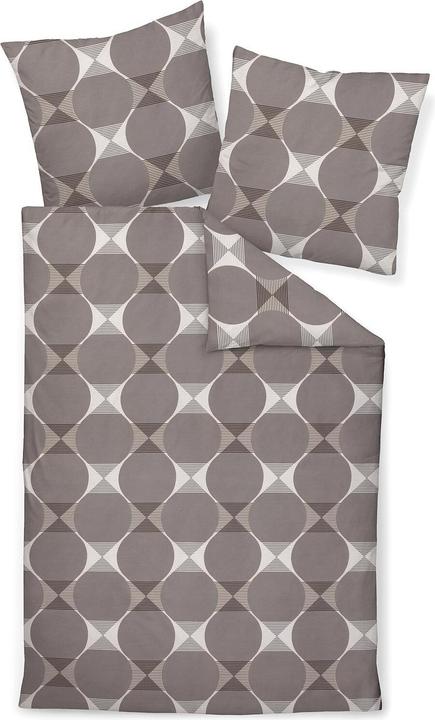Produktbild Janine Mako-Satin Bettwäsche J.D. 87103 taupe (Bettwäsche Set, 135x200 cm + 80x80 cm)