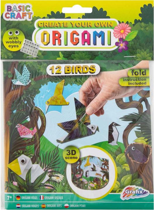 Actual product image Default DIY origamisaet med øjne, dyr eller fugle