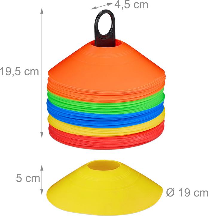 Actual product image Relaxdays 80x marking cones