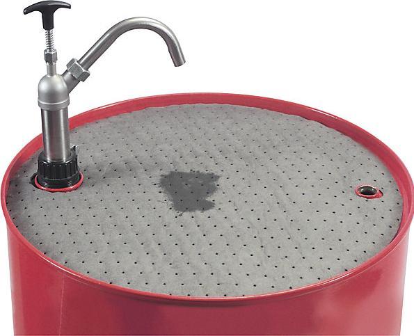 Produktbild New Pig Universal-Bindevlies-Fassdeckelmatte 210 l, VE à 25 Stk, Ø 560 mm (25 Stk.)