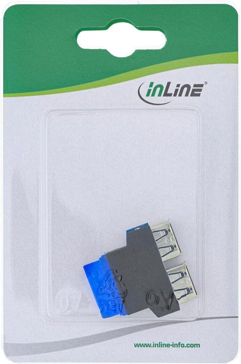 Produktbild InLine Adapter intern USB 3.0 zu extern USB 3.0 - Platine (USB 3.0, 5 cm)