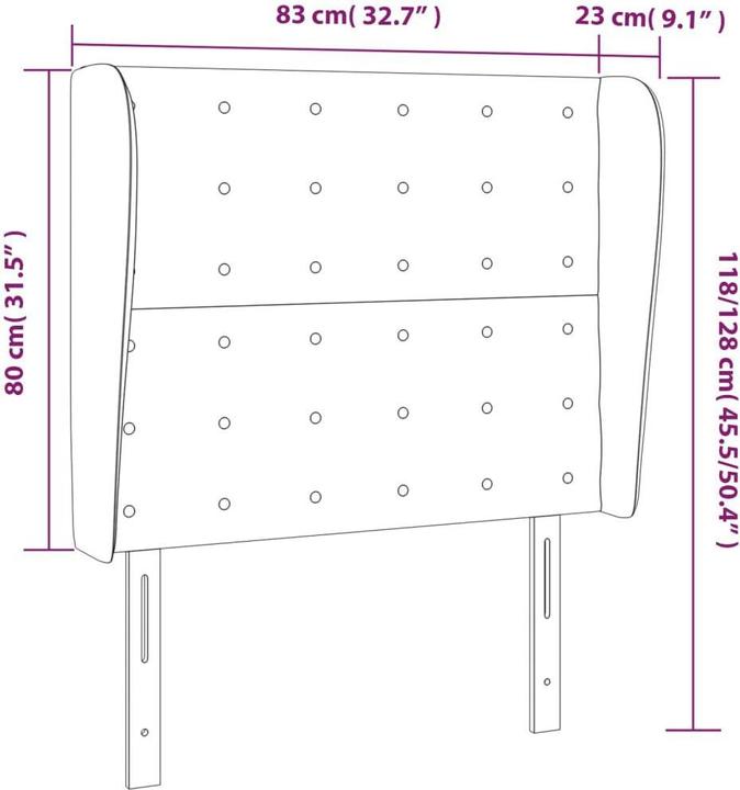 Actual product image VidaXL Zain (83 x 23 x 128 cm)