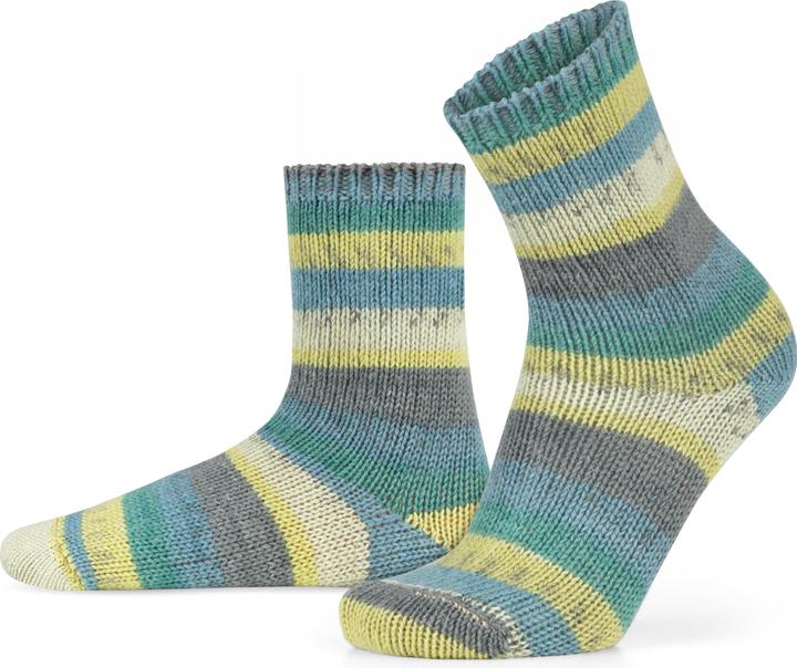 Immagine prodotto Normani 2 Paar Gestrickte Wollsocken Bunt-geringelt (Confezione da 2, 39 - 42)