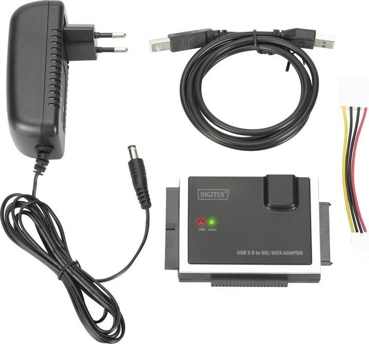 Image du produit Digitus Câble adaptateur USB 2.0 IDE/SATA (USB 2.0, SATA, SATA III, SATA II)